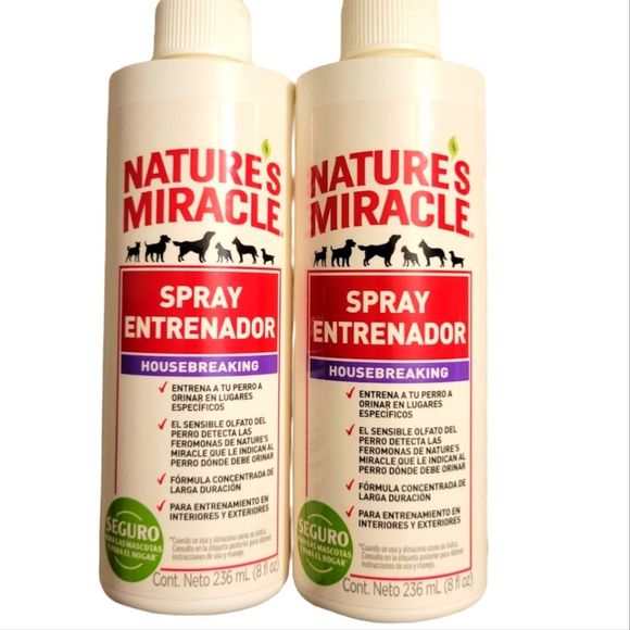 Nature's Miracle Spray Entrenador Housebreaking 8fl oz (2 bottles)